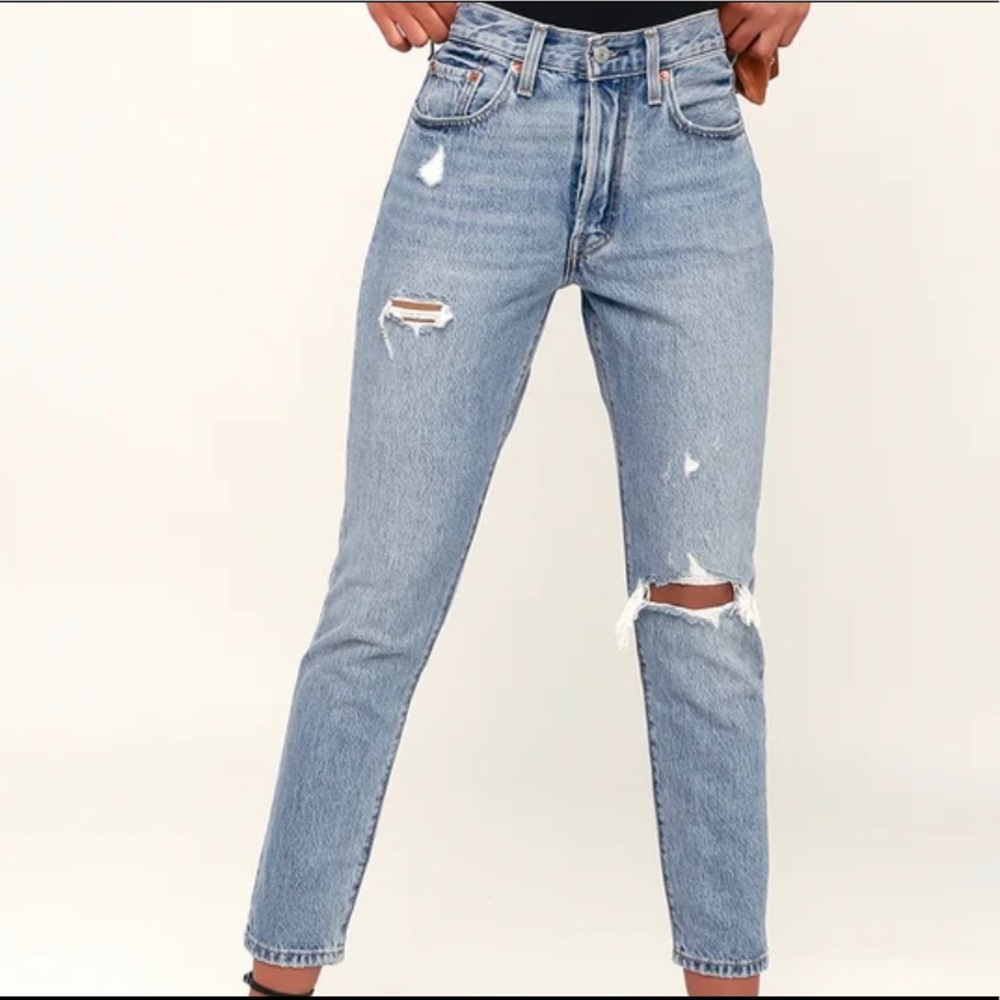 Levi's Light Blue Boyfriend Jeans